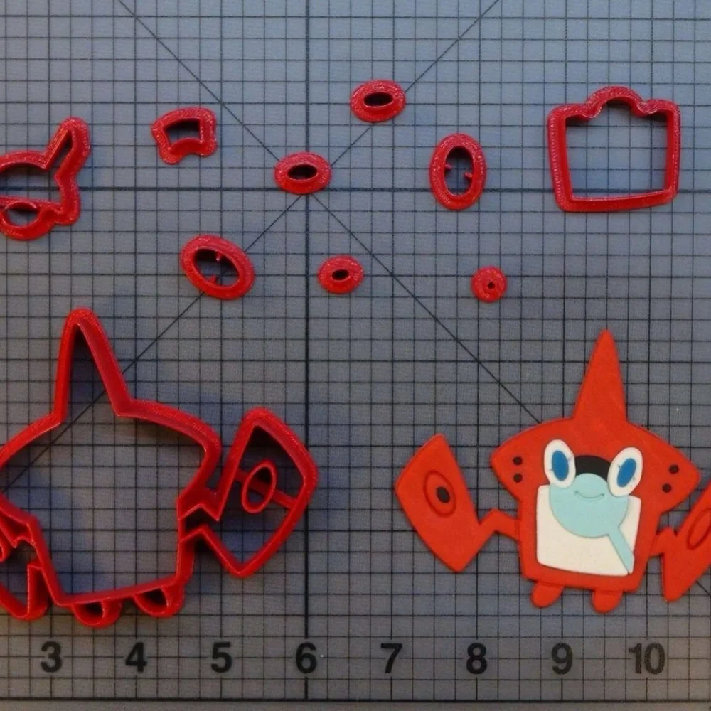 Pokémon Rotom Dex Cookie/Fondant Cutter 3”